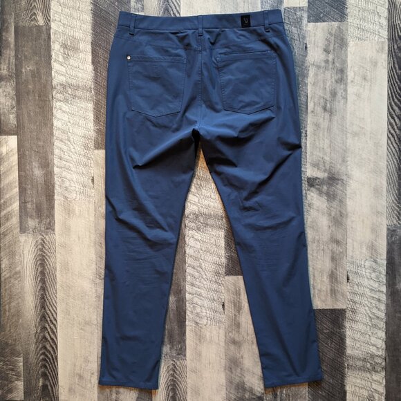 Vuori Meta Pants 36 Charcoal Gray Stretchy Polyester - Picture 2 of 5